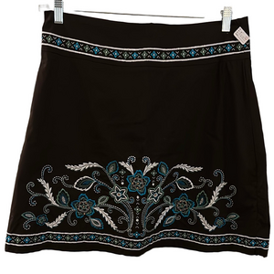 Heart Soul JR 11 Embroidered Skirt with Floral Design and bead embellishment.